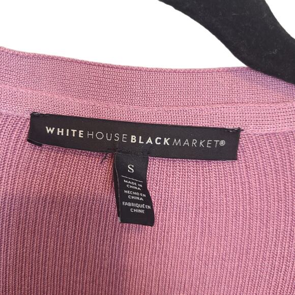 White House Black Market Cardigan Sweater Open Size S Preppy Career Work Office - Picture 5 of 7